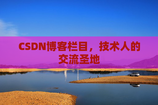 CSDN博客栏目，技术人的交流圣地